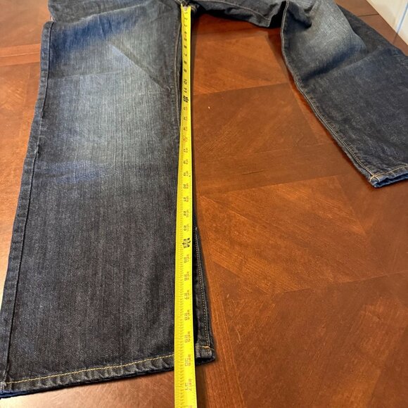 Old Navy Famous Jeans Straight Fit Mens Size 36X32 Dark Wash Denim - Picture 9 of 9
